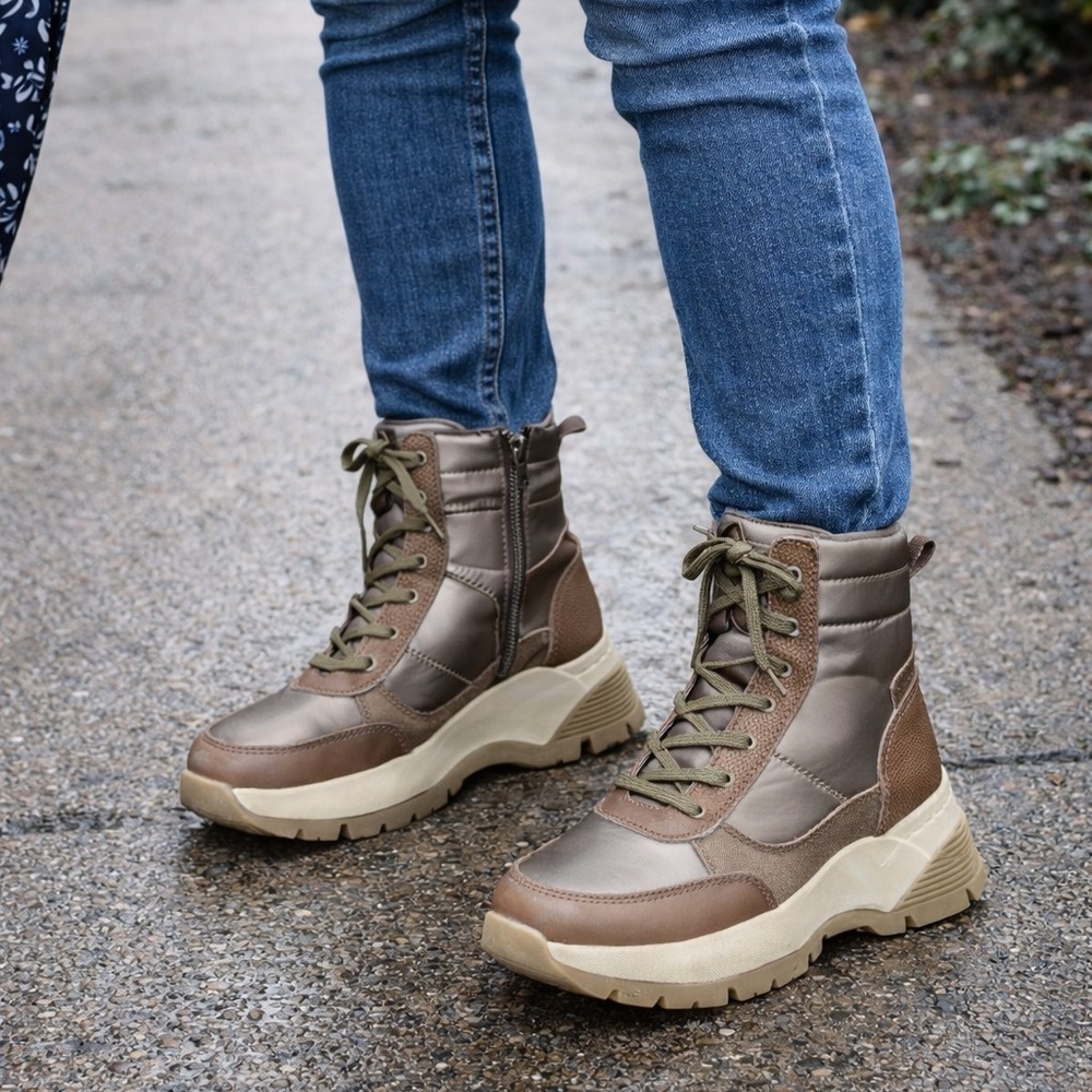 New CARMELA Lace-Up Ankle Boots - Leather